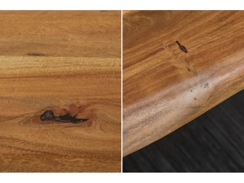 Table à manger Mammut 200cm acacia plateau 60mm