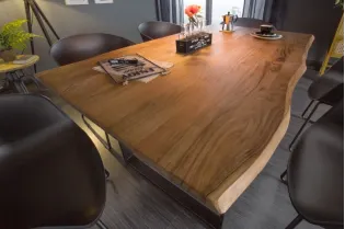 Table à manger Mammut 140cm acacia sauvage 26mm 2