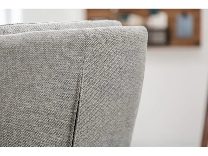 Lot de 2 Chaises confortable tissu texture Cantilever coloris gris clair