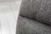 Chaise confortable tissu texture Cantilever coloris gris foncé
