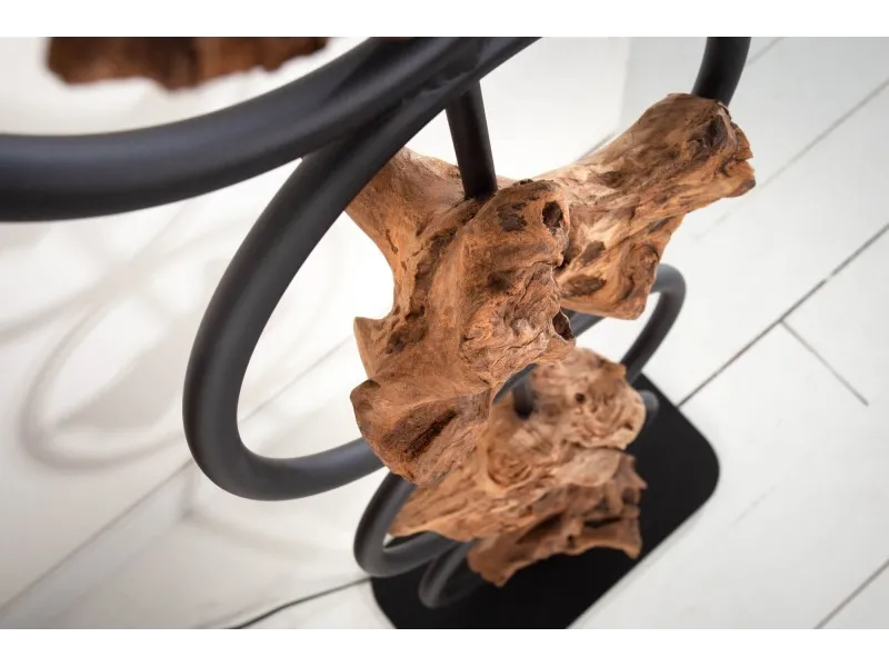 LUNINAIRE DEBOUT EN BOIS MASSIF 147cm COLORIS NOIR