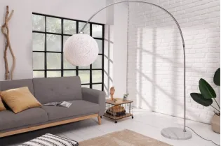 LAMPADAIRE ARC DESIGN COCOON COLORIS BLANC 205cm 2