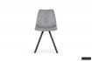 Chaise design Emma en simili cuir coloris gris