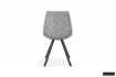 Chaise design Emma en simili cuir coloris gris