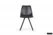 Chaise design Emma en simili cuir coloris noir