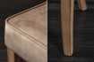 Chaise Confortable Style Castle en Velours café