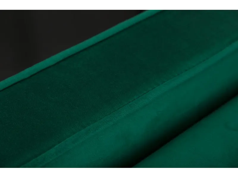 Méridienne Rembourré ultra-Tendance en Velours Vert Emeraude 196cm