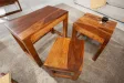 Set Tables Basses Gigognes Carrées En Bois Massif Style Colonial