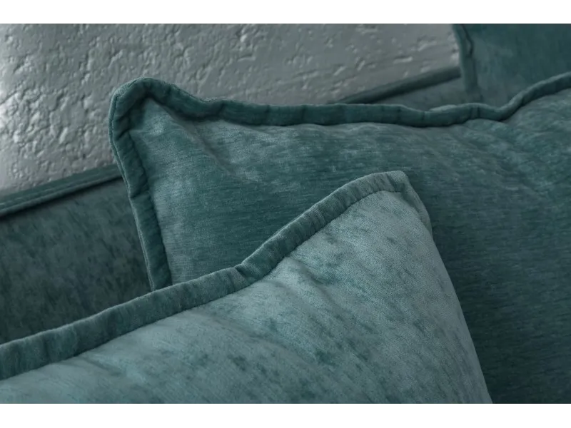 Grand canapé 3 places 215cm housse amovible en lin vert