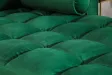 Canapé d'angle en velours coloris vert 260cm (Montable à gauche + à droite)