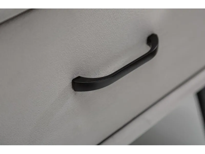 Table de chevet design de 45cm avec tiroir gris clair