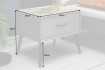 Table de chevet design de 45cm avec tiroir gris clair