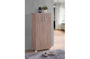 Armoire moderne de couleur chêne sonoma avec 2 portes ouvrantes