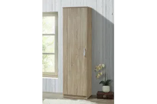 ARMOIRE 1 PORTE coloris chêne naturel