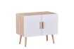 ARMOIRE 2 PORTEs COLORIS chêne naturel et blanc