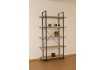 Etagère design industriel 5 planches en bois coloris naturel