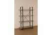 Etagère design industriel 4 planches en bois coloris naturel