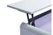 Table basse 90cm - Plateau relevable - Coloris blanc