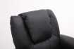 Mini Fauteuil relax relevable revêtu en simili cuir noir