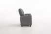 MINI FAUTEUIL RELAX RELEVABLE REVÊTU EN SIMILI CUIR coloris gris