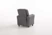 MINI FAUTEUIL RELAX RELEVABLE REVÊTU EN SIMILI CUIR coloris gris
