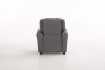 MINI FAUTEUIL RELAX RELEVABLE REVÊTU EN SIMILI CUIR coloris gris