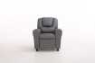 MINI FAUTEUIL RELAX RELEVABLE REVÊTU EN SIMILI CUIR coloris gris