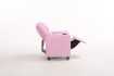 MINI FAUTEUIL RELAX RELEVABLE REVÊTU EN SIMILI CUIR COLORIS rose
