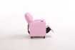 MINI FAUTEUIL RELAX RELEVABLE REVÊTU EN SIMILI CUIR COLORIS rose