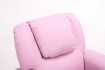 MINI FAUTEUIL RELAX RELEVABLE REVÊTU EN SIMILI CUIR COLORIS rose