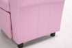 MINI FAUTEUIL RELAX RELEVABLE REVÊTU EN SIMILI CUIR COLORIS rose