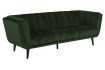 Canapé 3 places en tissu vert forêt