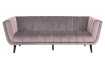 Canapé 3 places en tissu vieux rose