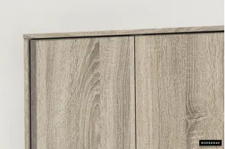 ARMOIRE 2 PORTES avec penderie coloris chêne naturel 2