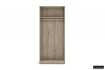 ARMOIRE 2 PORTES avec penderie coloris chêne naturel