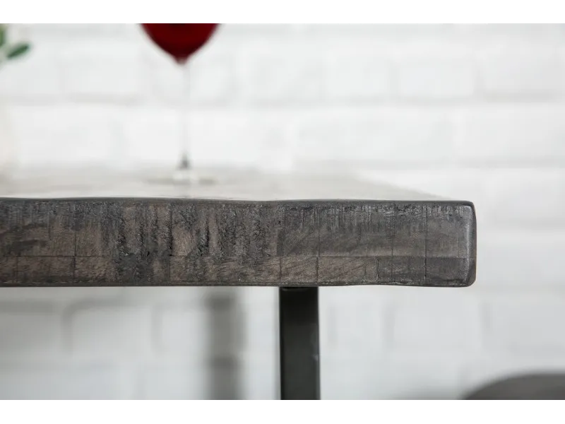 Table de bar design 120cm coloris chêne gris