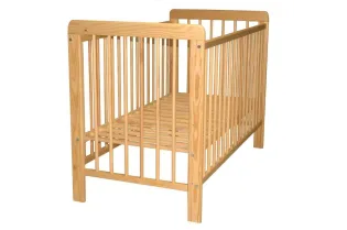 Lit bébé 60x120 cm réglable coloris bois