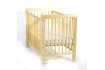 Lit bébé 60x120 cm réglable coloris bois