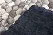 Tapis design gris de 200x120cm en laine tricoté