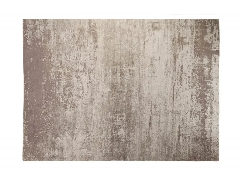 Tapis contemporain tricoté de 350x240cm coloris beige gris