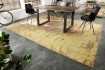Tapis contemporain de 350x240cm coloris brun rouille