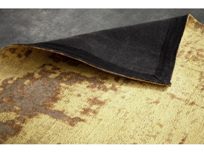 Tapis contemporain de 350x240cm coloris brun rouille