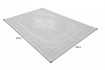 Tapis contemporain de 350x240cm coloris gris clair