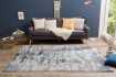 Tapis style rétro de couleur Bleu de 240x160cm