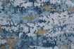 Tapis style rétro de couleur Bleu de 240x160cm