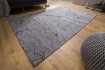 Tapis style rétro de couleur gris de 240x160cm