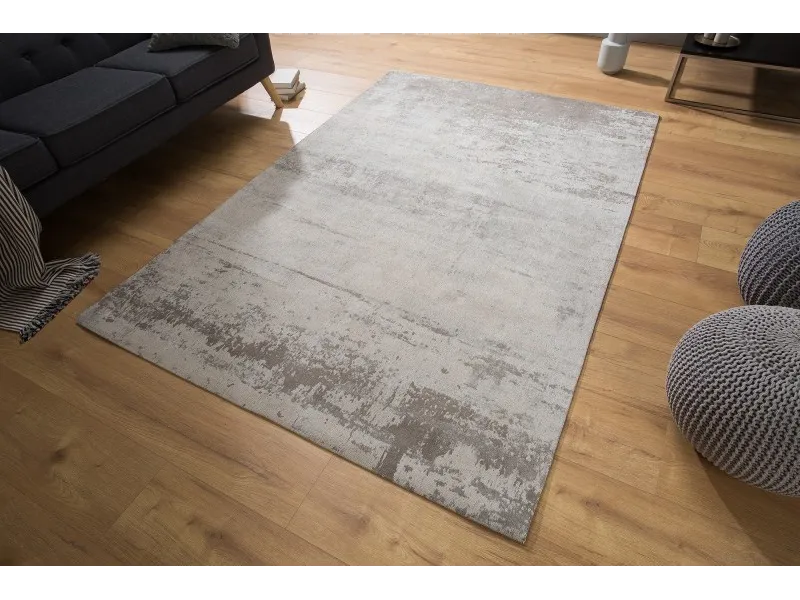 Tapis style rétro de couleur beige, gris de 240x160cm
