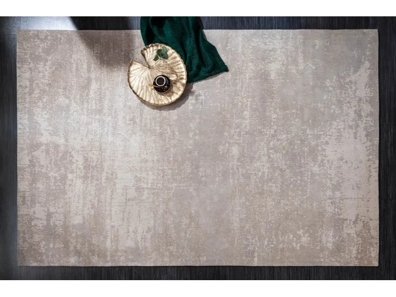 Tapis style rétro de couleur beige de 240x160cm