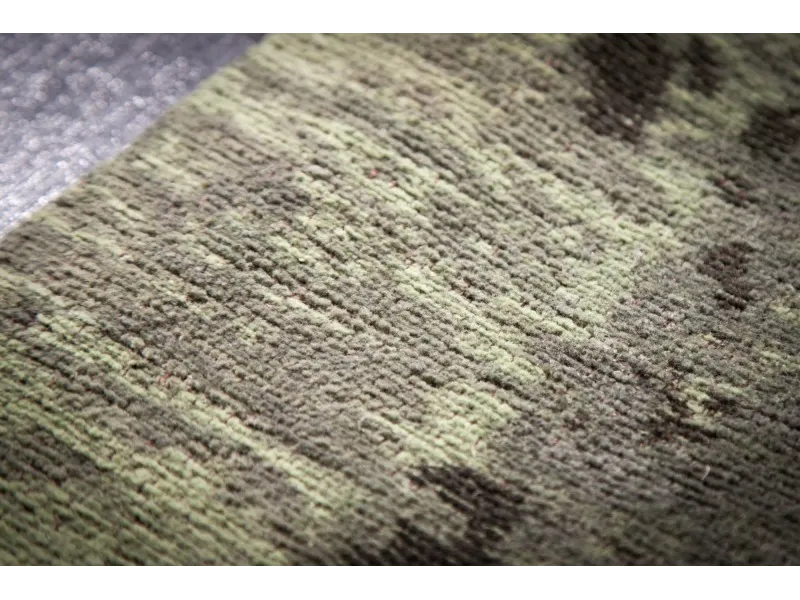 Tapis style rétro de couleur vert beige de 240x160cm