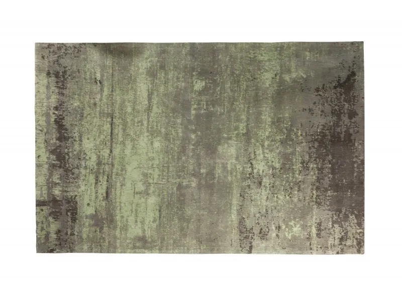 Tapis style rétro de couleur vert beige de 240x160cm